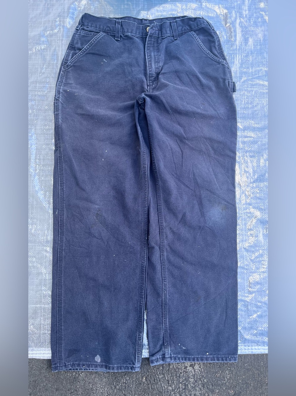 Carhartt men’s work pants sz 34x32 blue